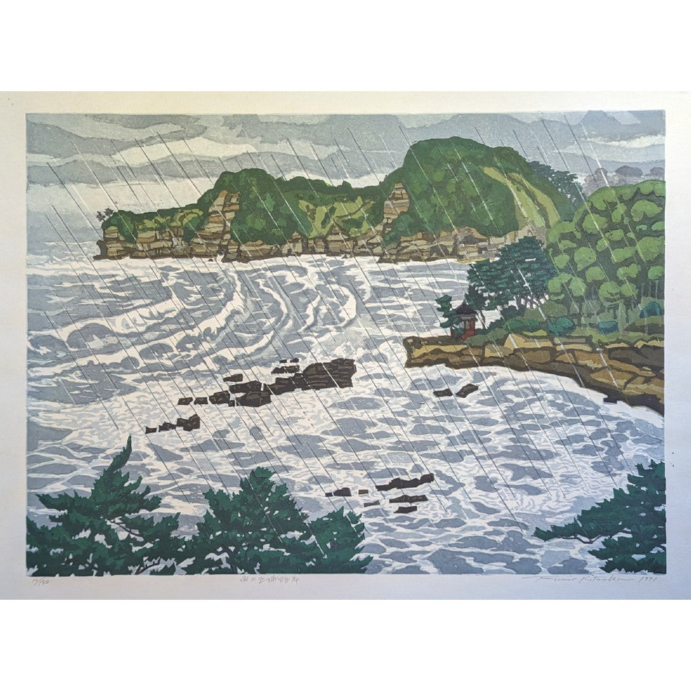 Fumio Kitaoka - 雨の五浦海岸 (The Rainy Izura Coast)