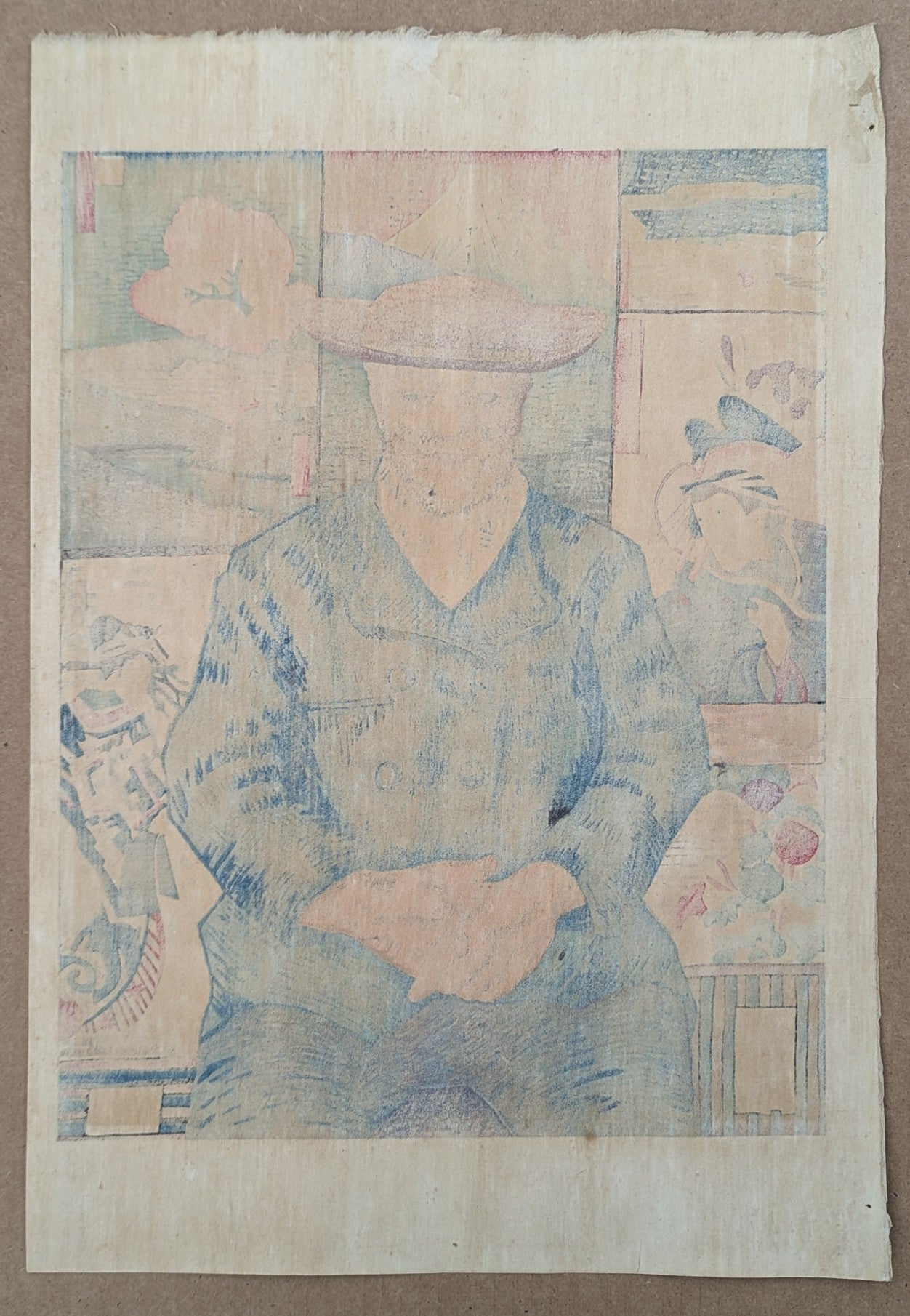 Gihachiro Okuyama - タンギー像 (ゴッホ) ("Père Tanguy", portrait after Vincent Van Gogh)