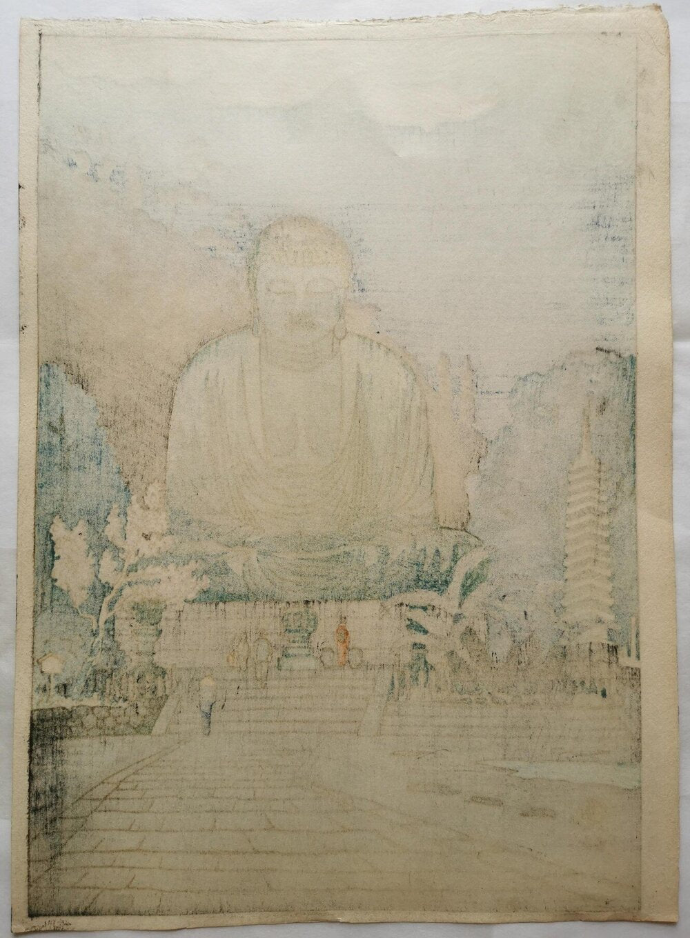 Gihachiro Okuyama - 鎌倉の大佛 The Great Buddha in Kamakura