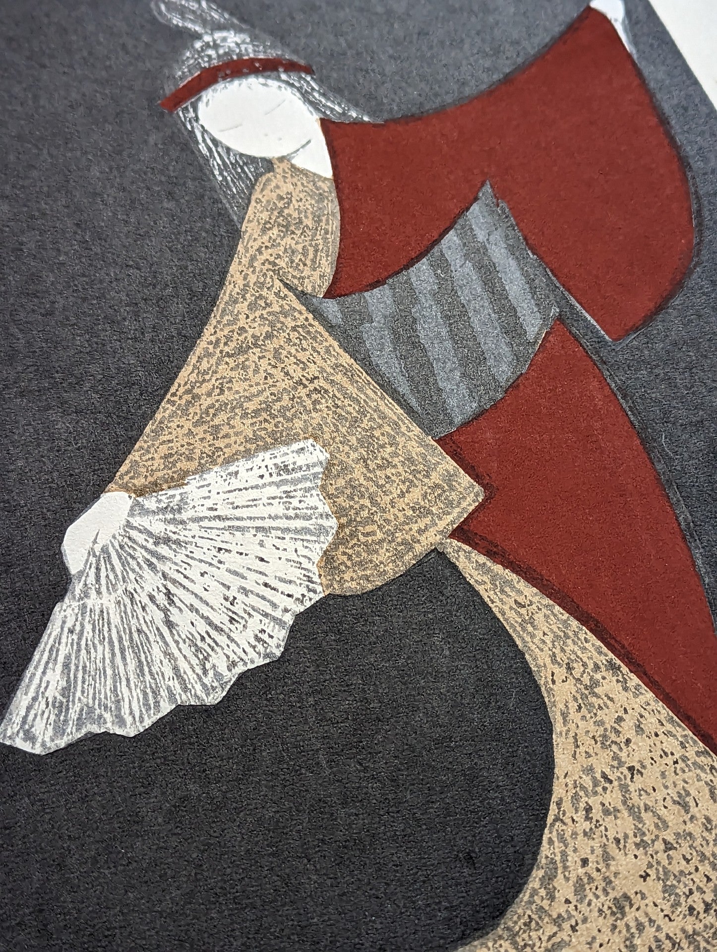 Kaoru Kawano - 舞扇 Dancing Figure (Mai Ogi)