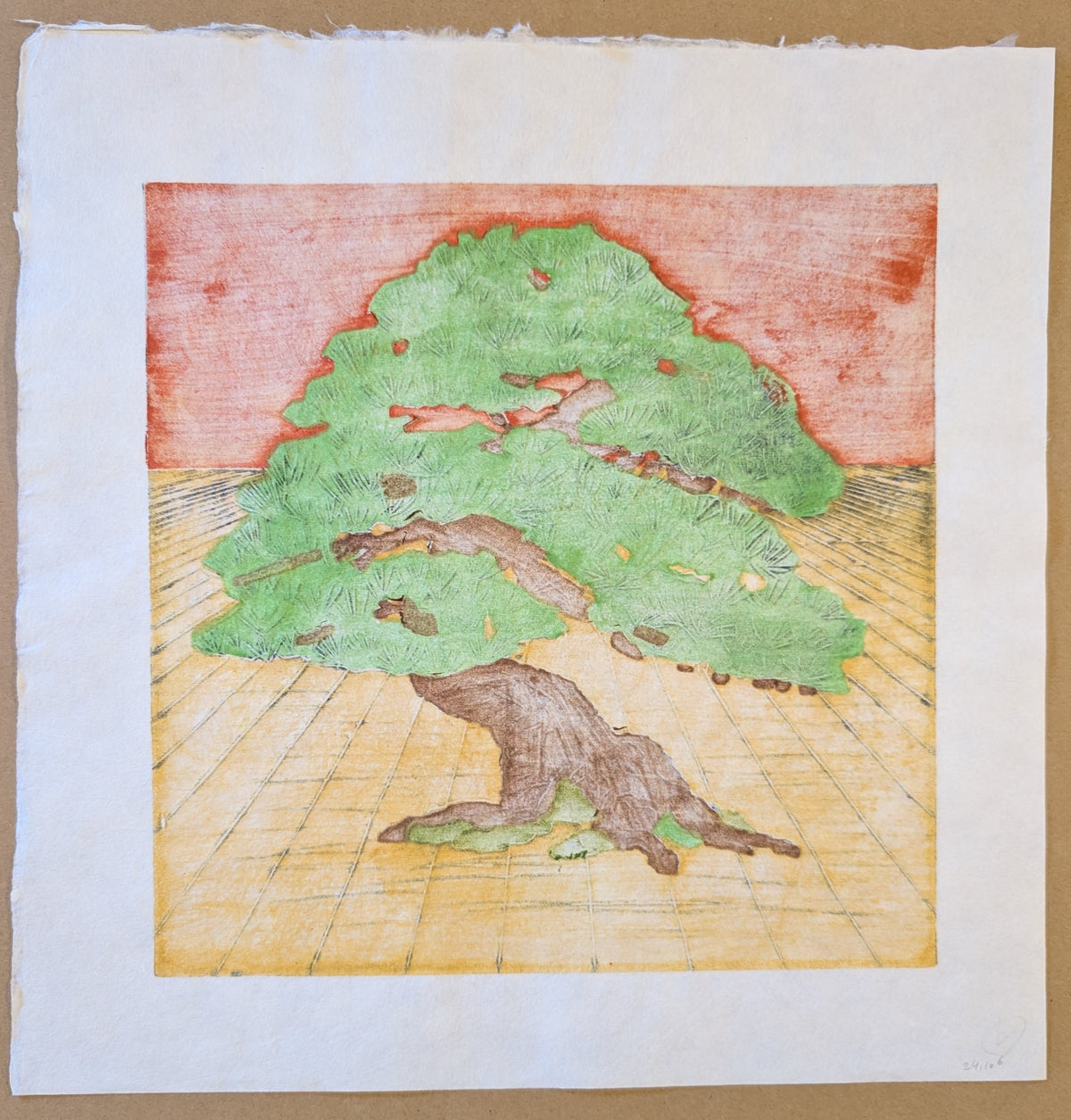 Nana Shiomi: 見立て百景 (その4)「老松」 (One Hundred Views of Mitate No.4: Old Pine (Oi-matsu))