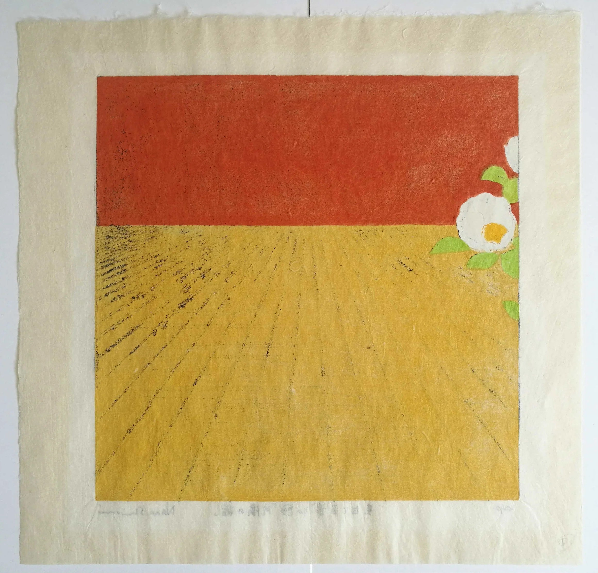 Nana Shiomi: 見立て百景 (その74)「片隅の椿」 (One Hundred Views of Mitate No.74: Wallflower, Camellia (Katasumi no Hana))
