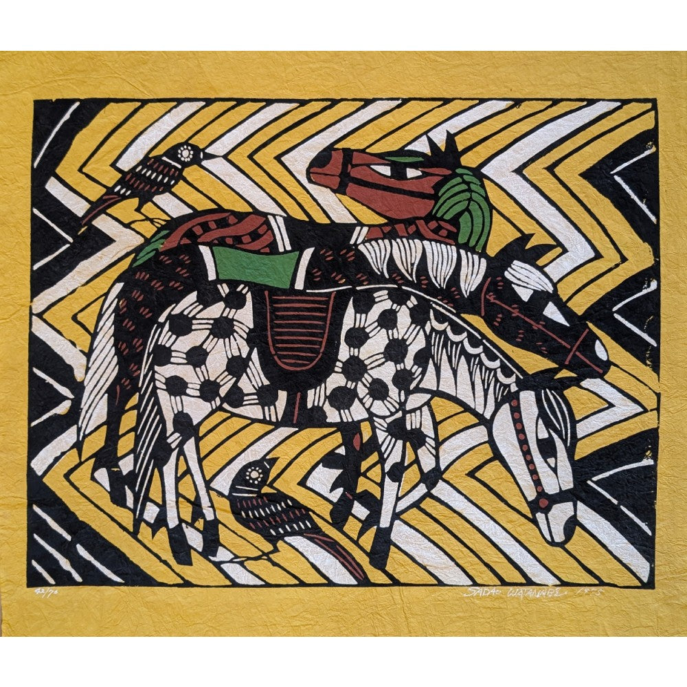 Sadao Watanabe - 三頭の馬 (Three horses)