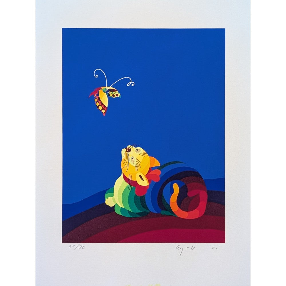 Ay-O - 猫 vs. 胡蝶 (Cat vs Butterfly)