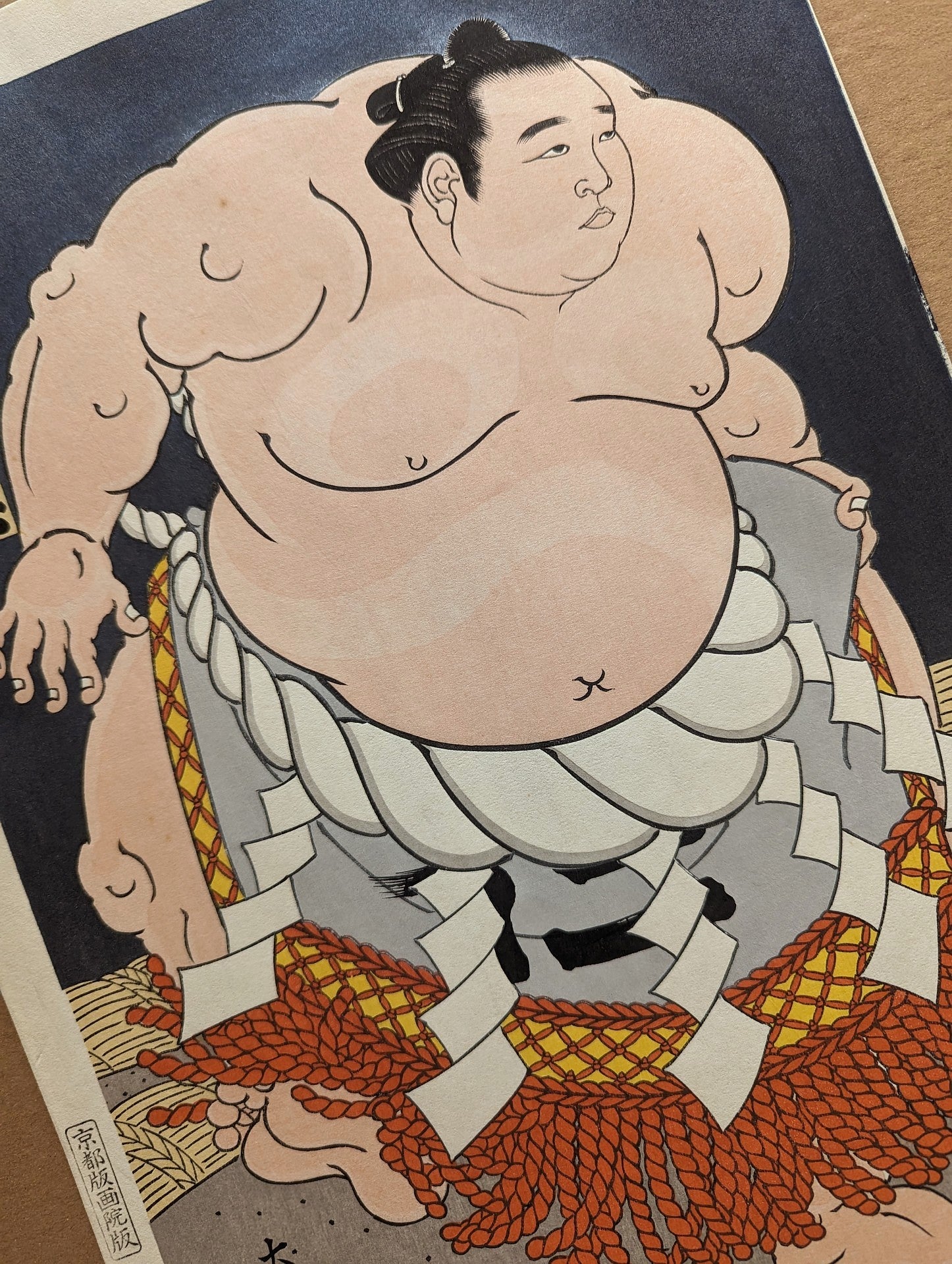 Yokozuna Takanosato by Daimon Kinoshita | Sumo Woodblock | Kumo Arts