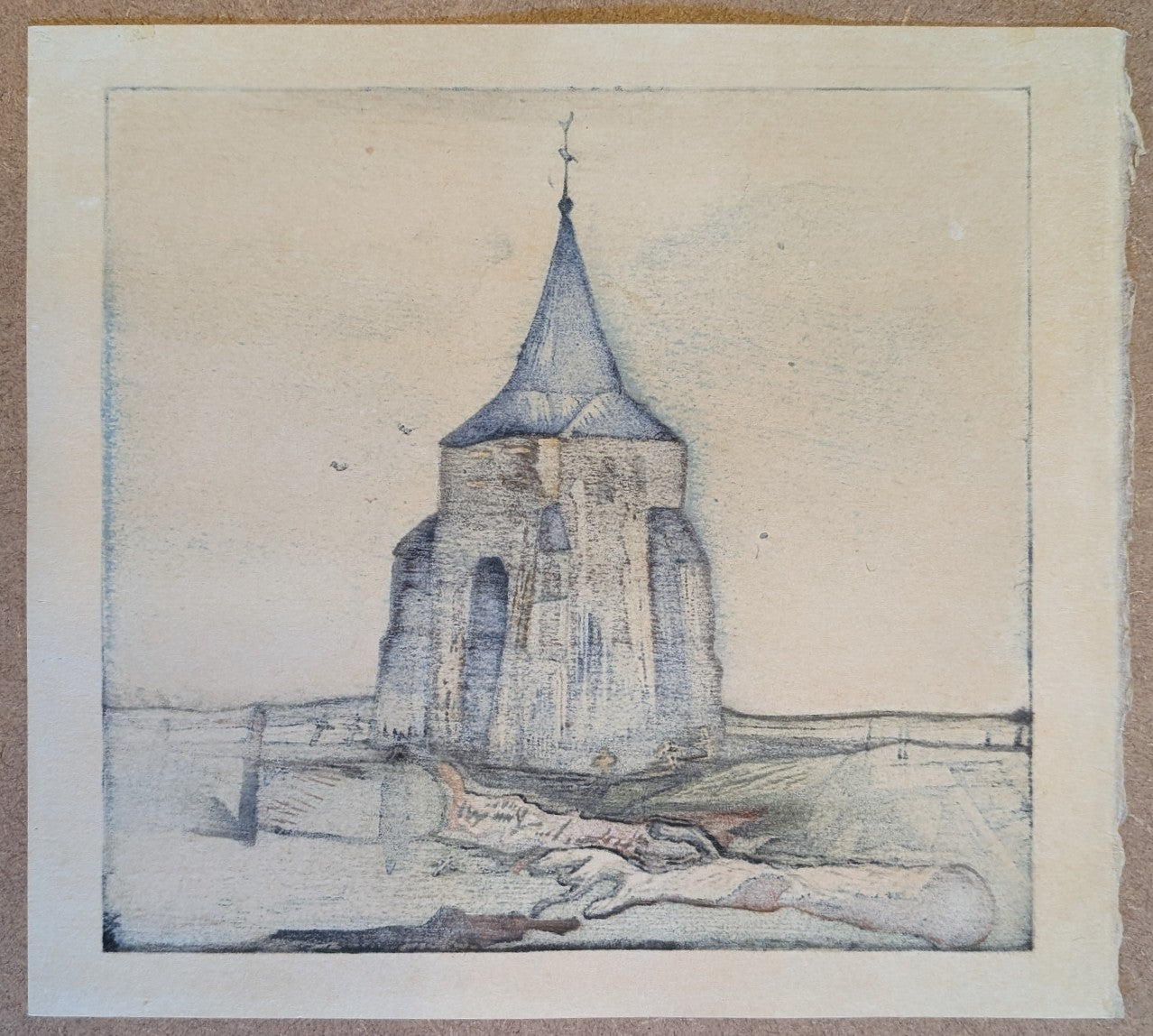 Gihachiro Okuyama - ヴァン・ゴッホ『筆 古塔』 (Van Gogh - "The Old Church Tower at Nuenen")