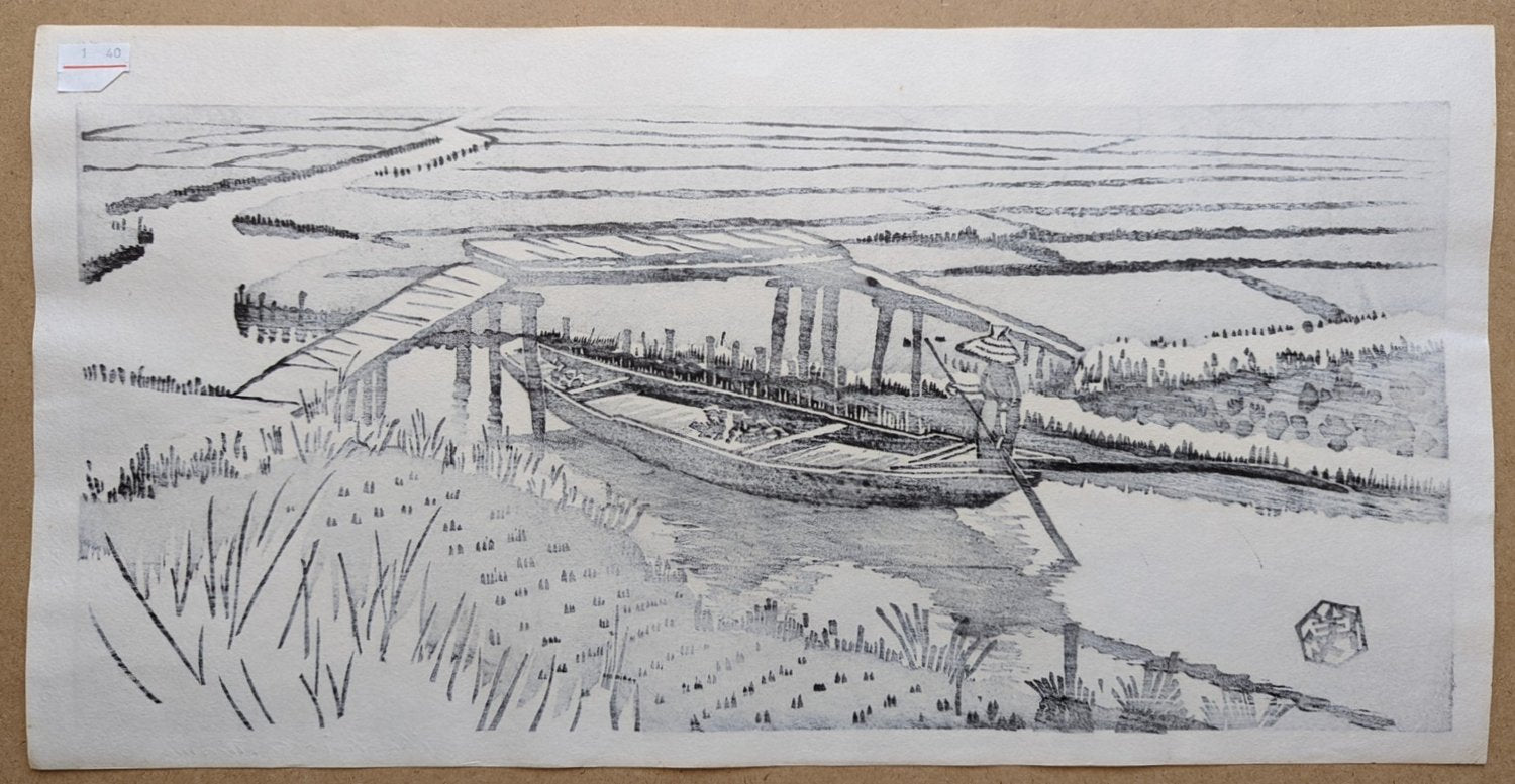 Gihachiro Okuyama - 水郷 (Village Waterways)