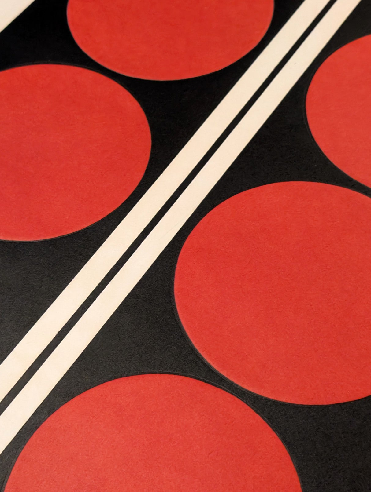 76-55 (Wrong) by Haku Maki | Embossed Abstract Woodblock | Kumo Arts