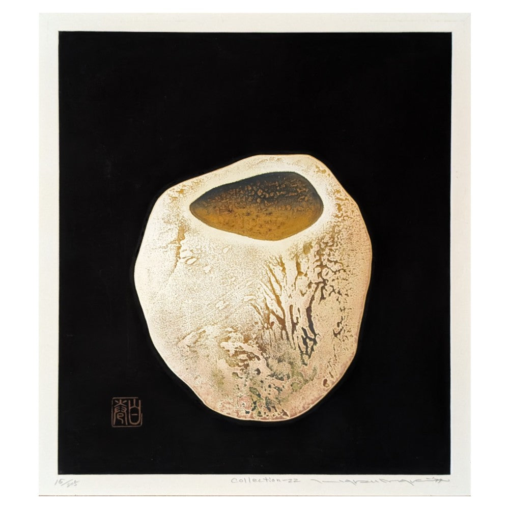 Collection-22 by Haku Maki | Embossed Tokkuri Woodblock | Kumo Arts