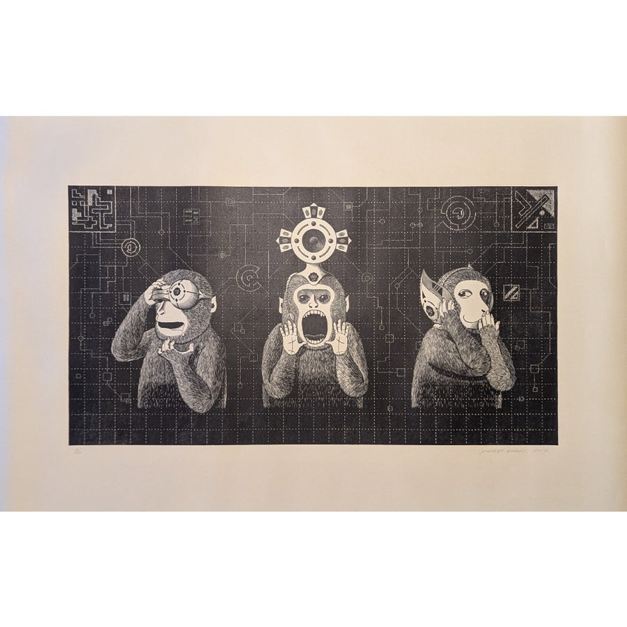 Hideshi Yoshida - Three Smart Monkeys