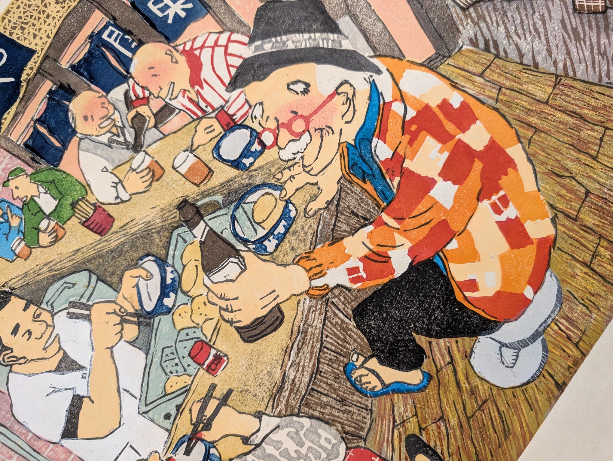 A Precious Moment by Junko Hanahara | Izakaya Woodblock | Kumo Arts