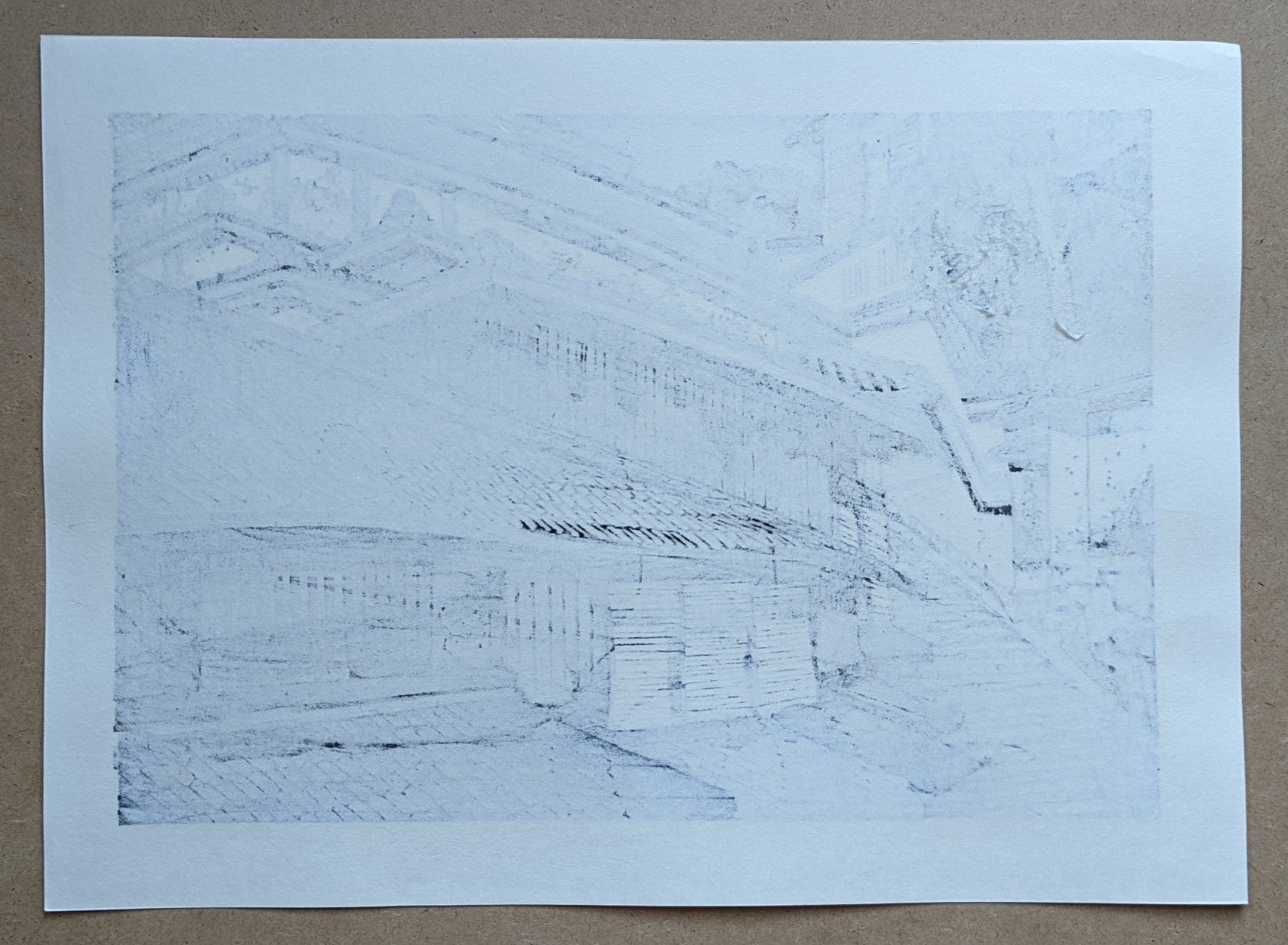 Katsuyuki Nishijima - 三年坂の屋並 (Street Roofs of Sannenzaka)