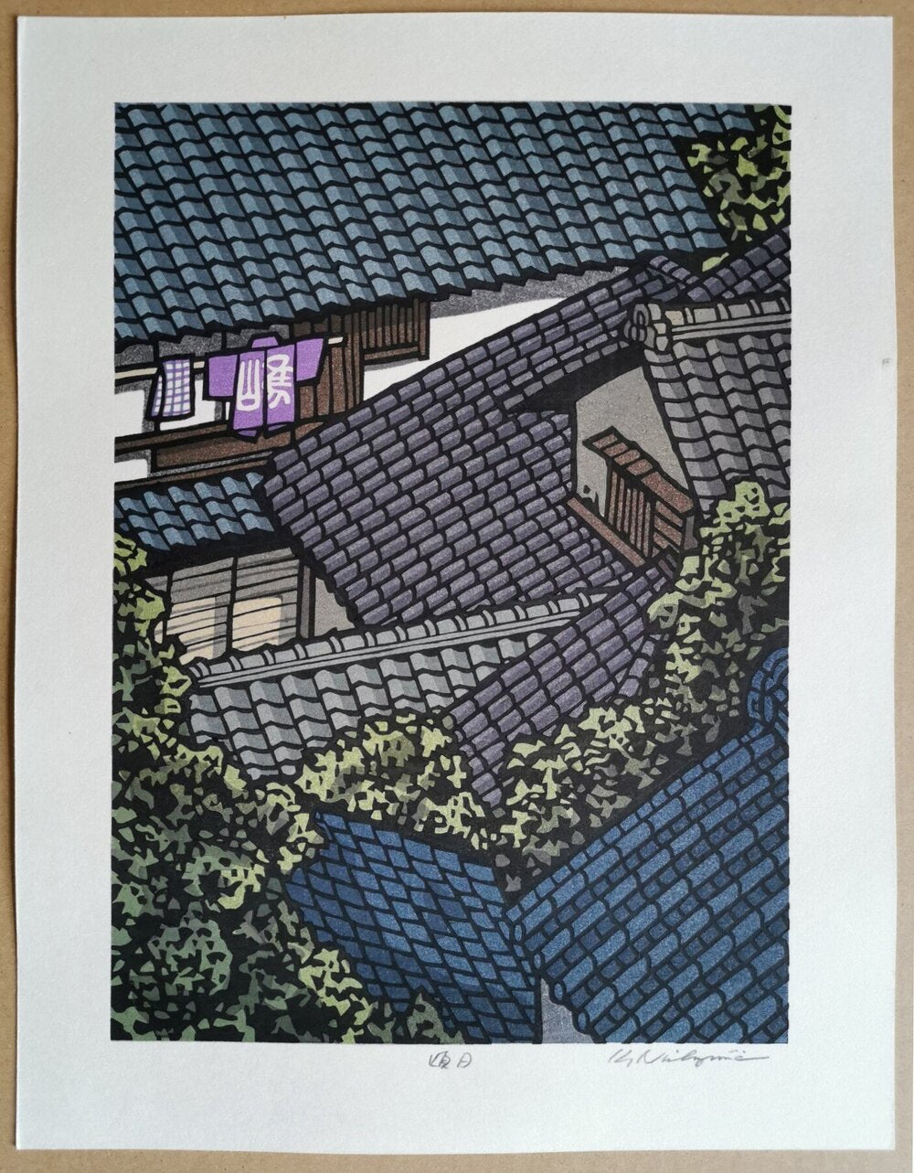 西嶋勝之 版画 公式通販 西嶋 浮世絵 西嶋勝之 静風 版画 額