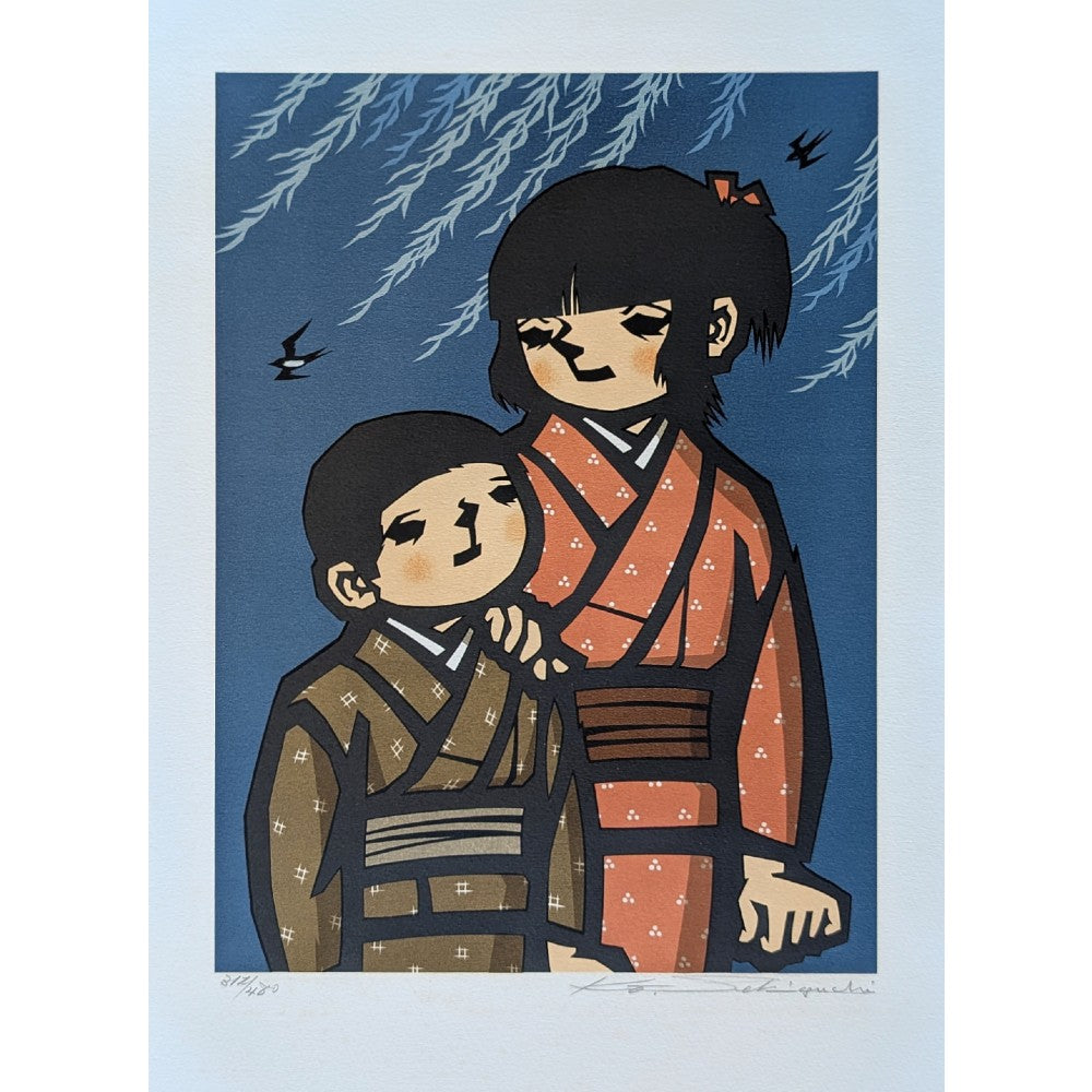 関口コオ Koh Sekiguchi | Japanese Kirie & Silkscreen Prints | Kumo