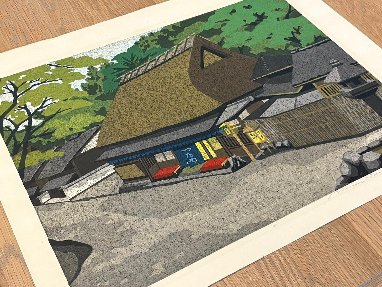 Masaoページ Toriimoto by Masao Ido | Nakasendō Post Town Woodblock | Kumo Arts