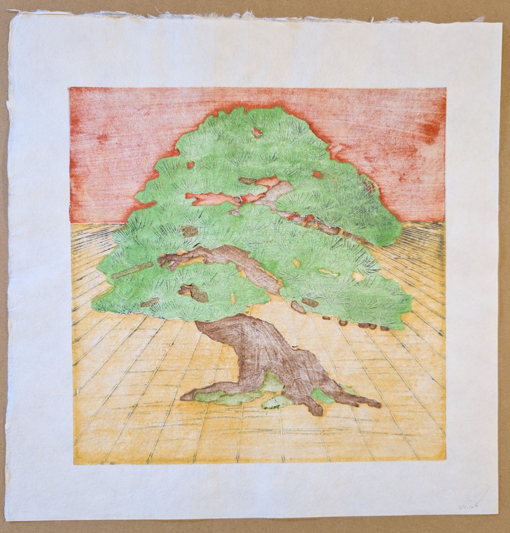 Nana Shiomi: 見立て百景 (その4)「老松」 (One Hundred Views of Mitate No.4: Old Pine (Oi-matsu))