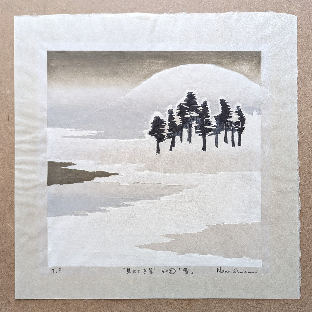Nana Shiomi: 見立て百景 (その57)「雪」 (One Hundred Views of Mitate No.57: Snow (Yuki))