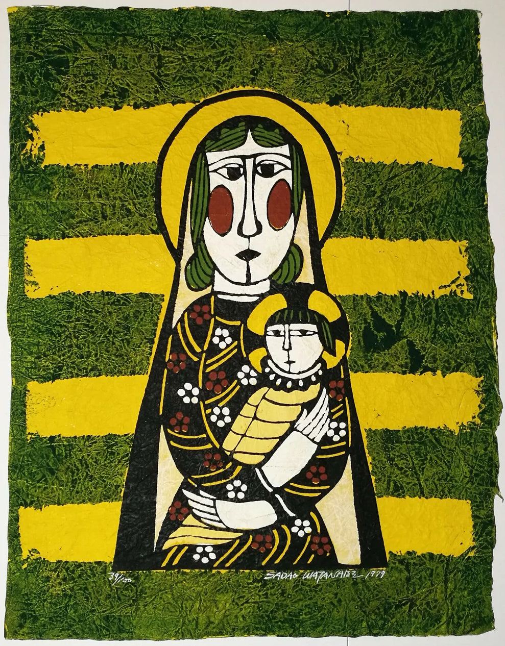 渡辺禎雄 Sadao Watanabe | Biblical Folk Stencil Prints | Kumo Arts