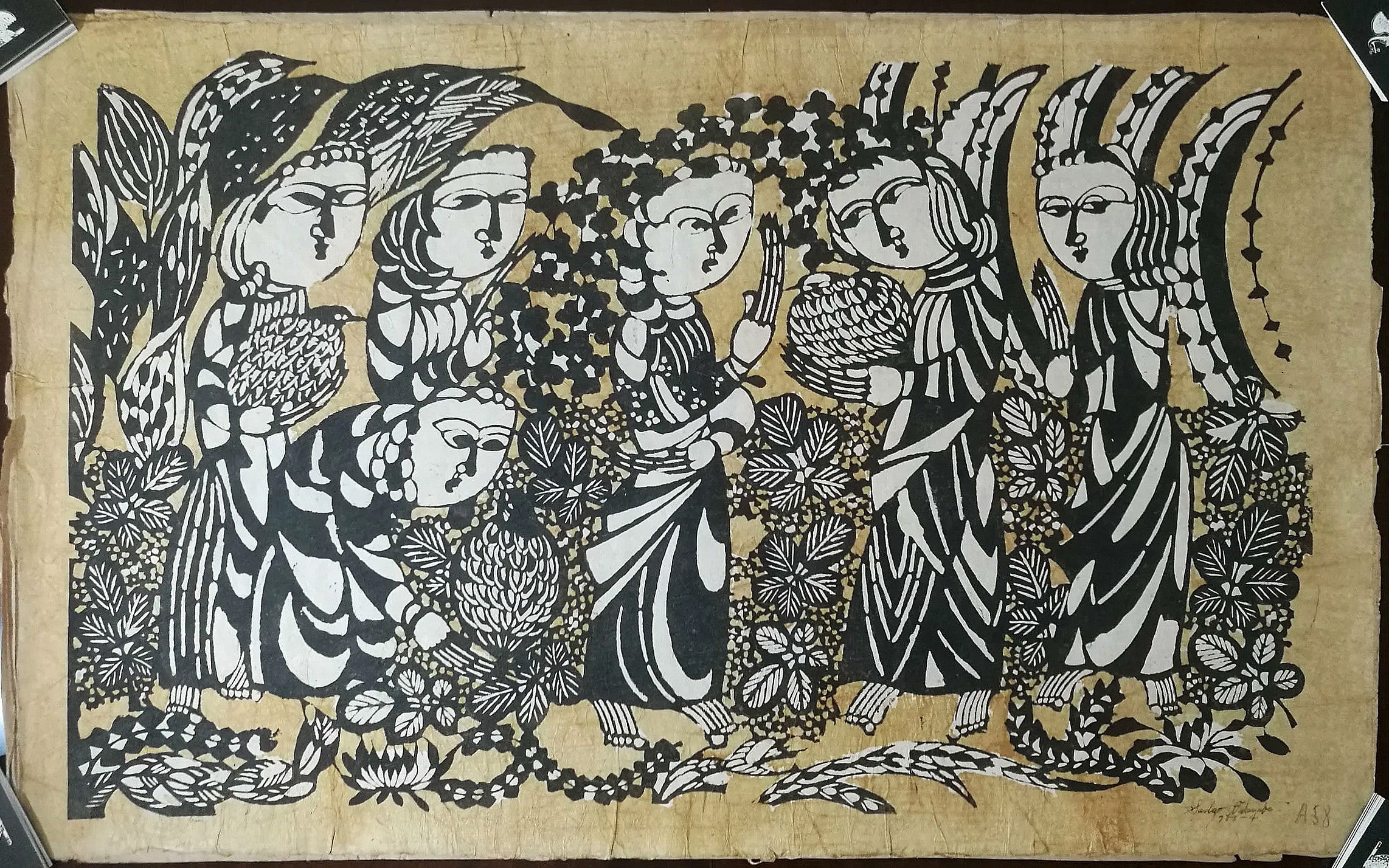 渡邊禎雄 渡辺禎雄 Sadao Watanabe | Biblical Folk Stencil Prints | Kumo Arts