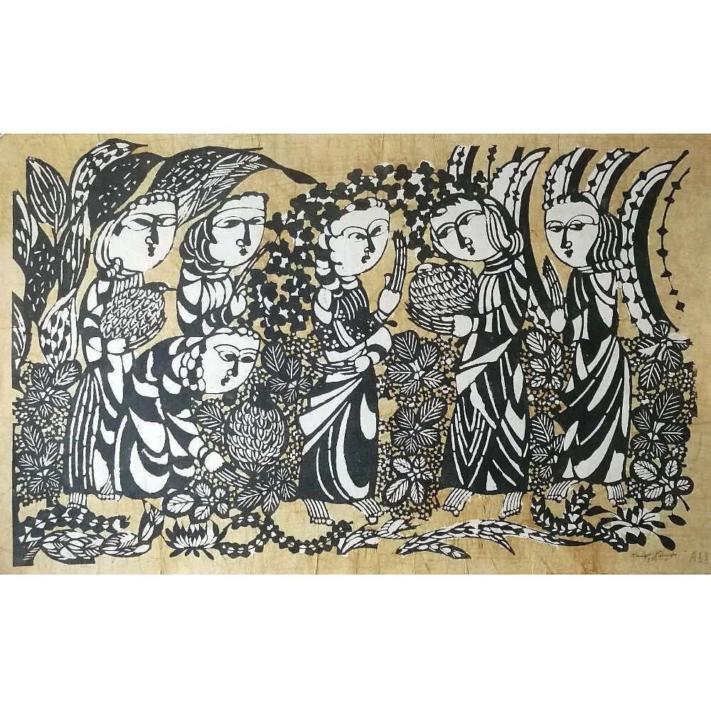 Sadao Watanabe - 鶉を捕る少女 (Maidens and Quails)