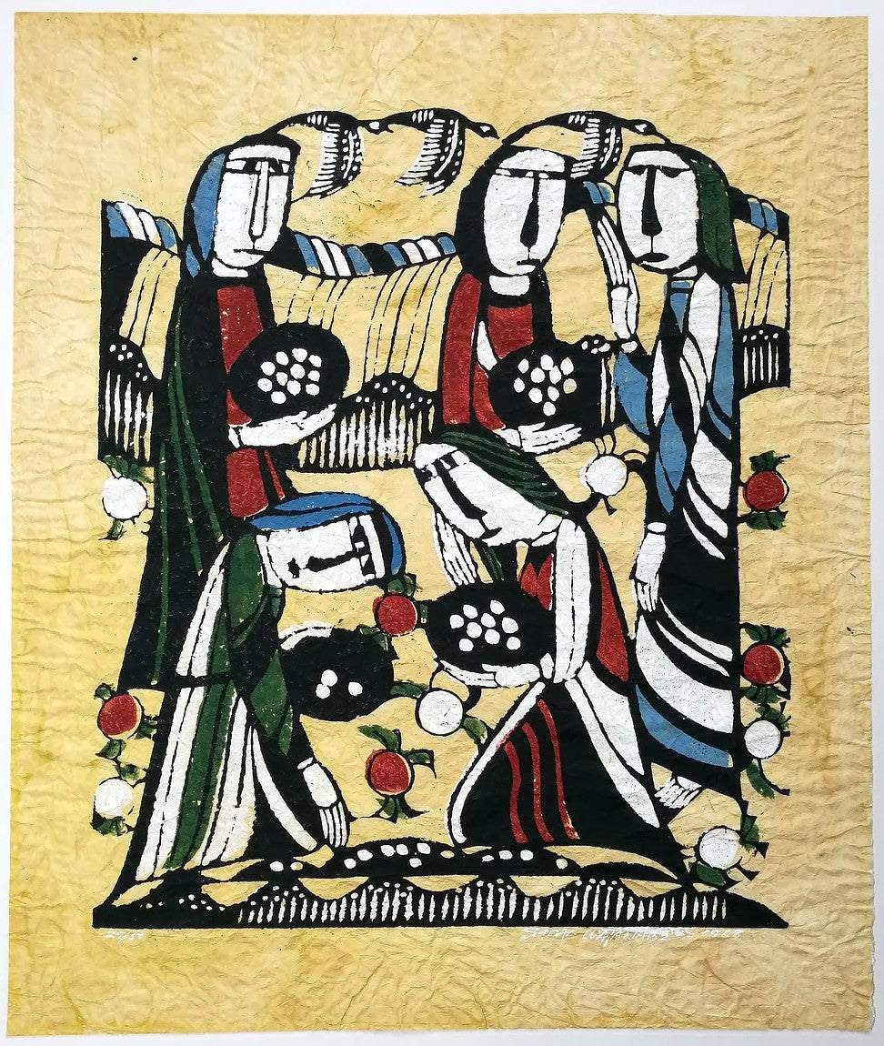 渡邊禎雄 渡辺禎雄 Sadao Watanabe | Biblical Folk Stencil Prints | Kumo Arts