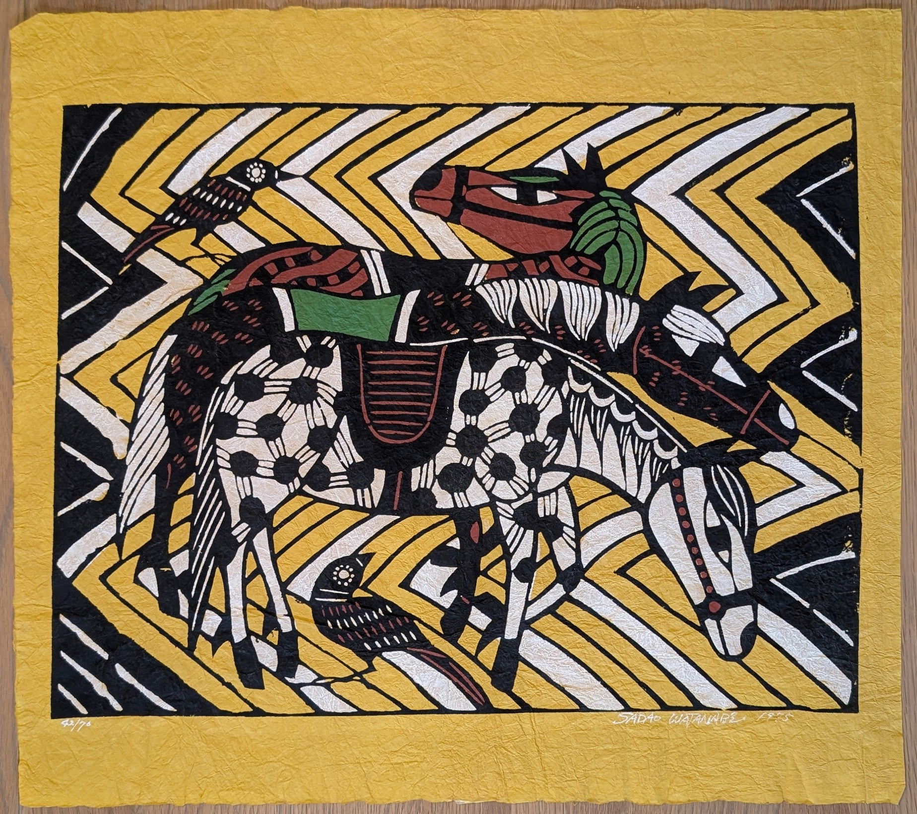 渡邊禎雄 渡辺禎雄 Sadao Watanabe | Biblical Folk Stencil Prints | Kumo Arts