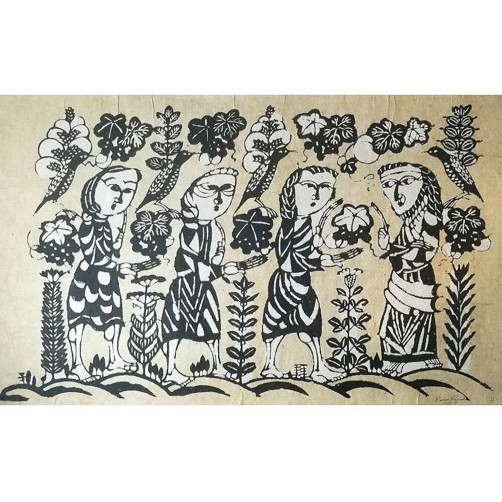 渡邊禎雄 渡辺禎雄 Sadao Watanabe | Biblical Folk Stencil Prints | Kumo Arts